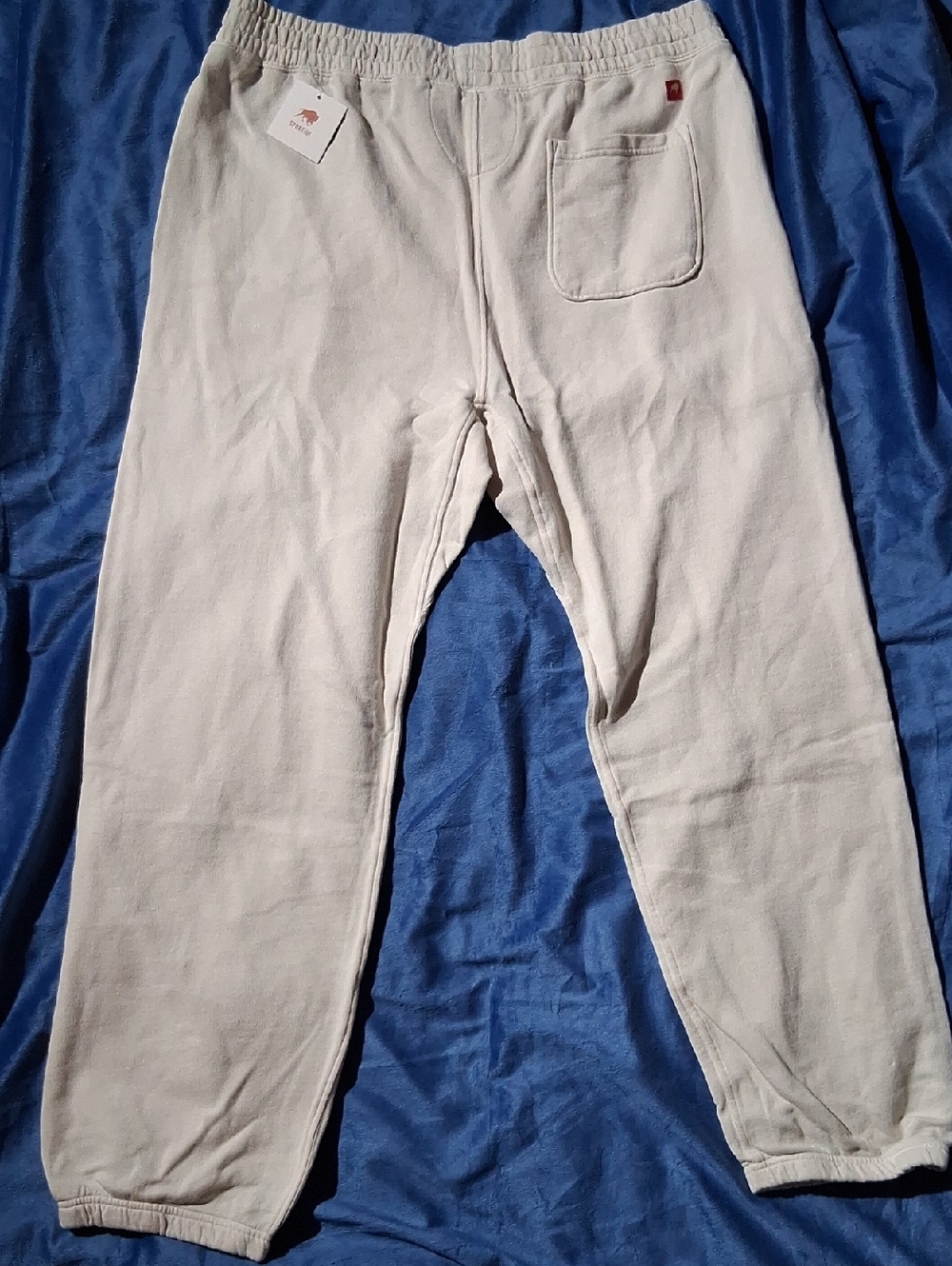 Men's Elastic Waist Oversized Sweatpants - Cream
